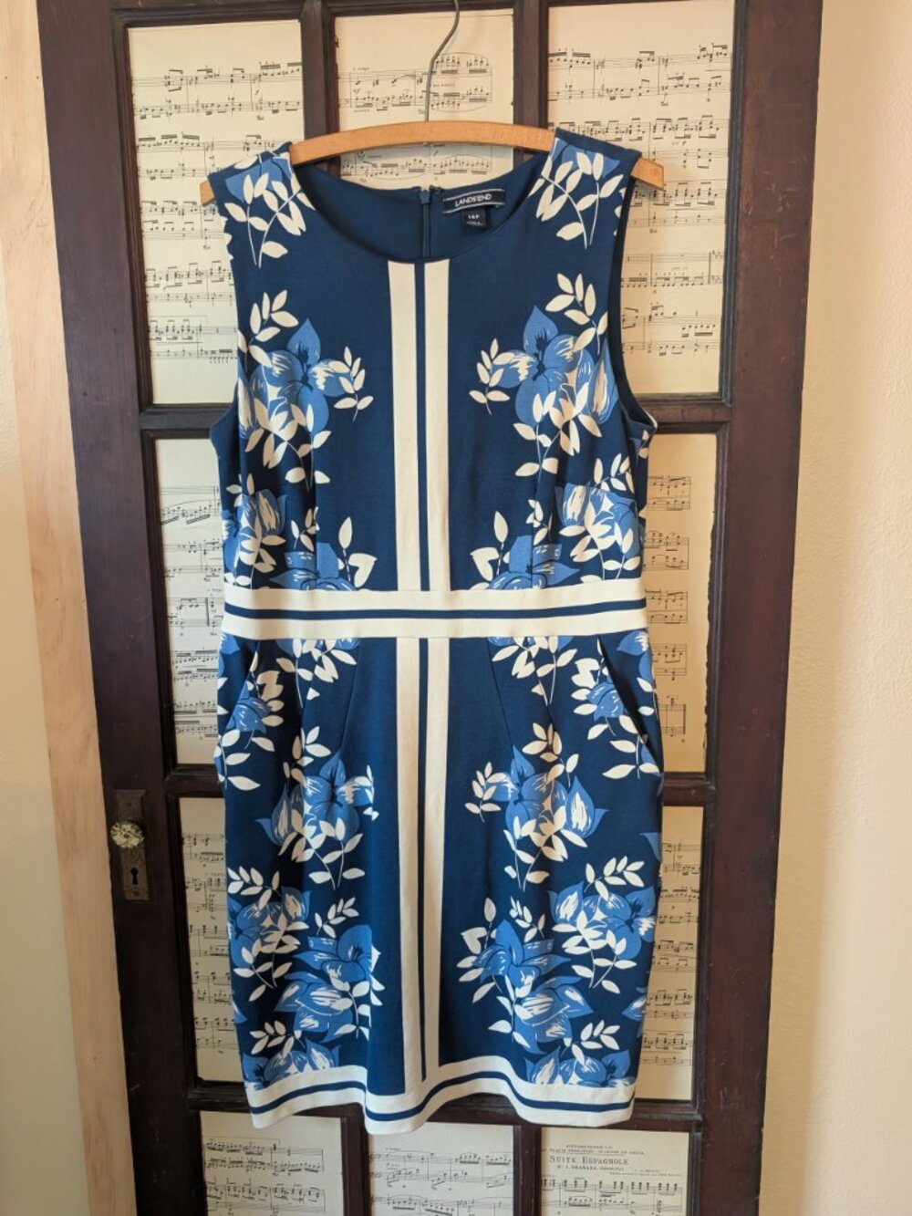 Sleeveless Floral Sheath Dress